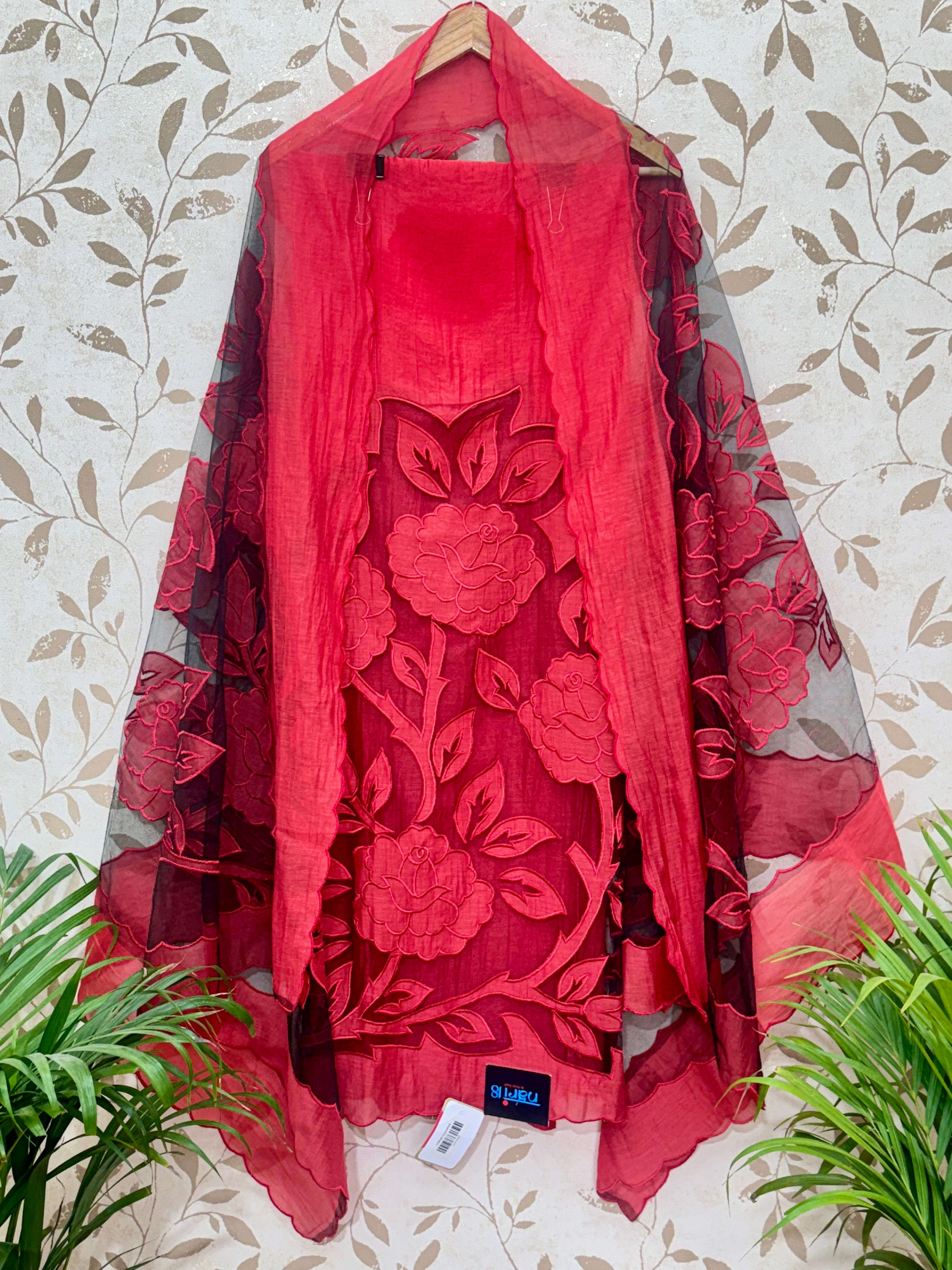 Elegant Deep Wine Red Suit Set