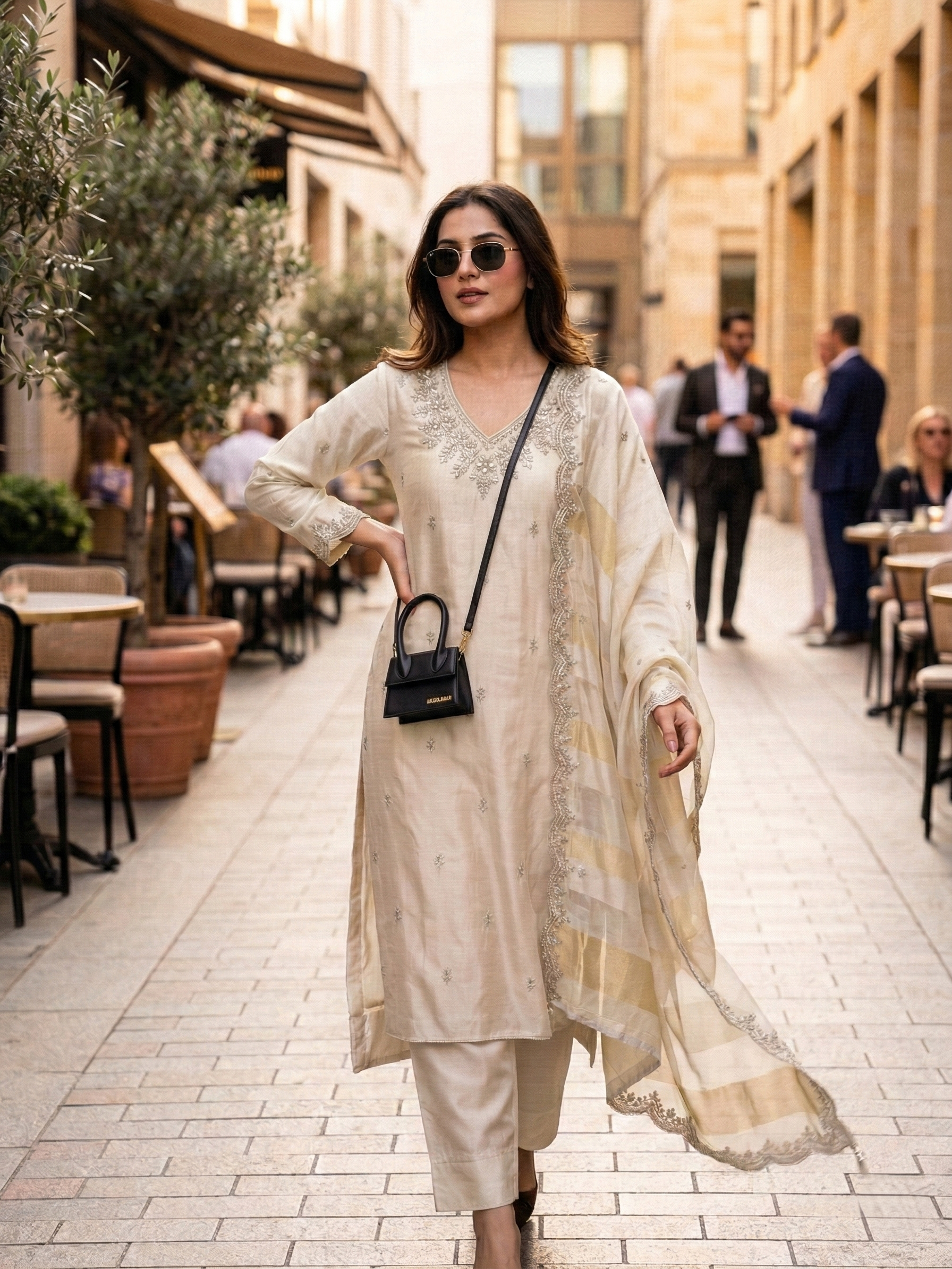 Nari18 unstitched suit set